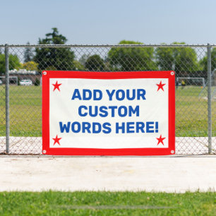 Bannière patriotique personnalisée