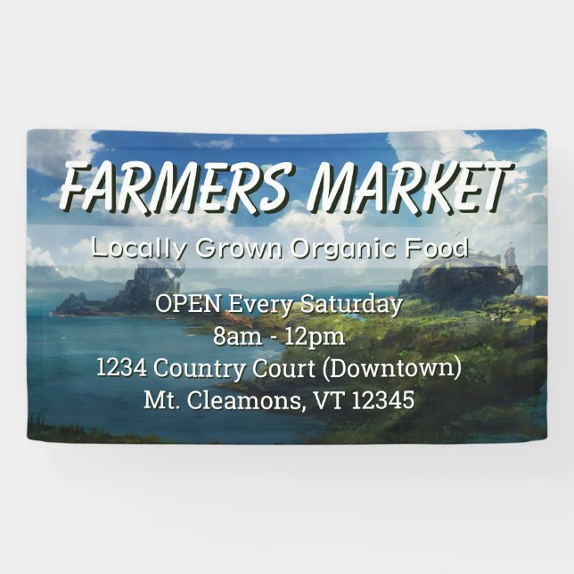 Bannière Paysage Farmer Personnalisé (Horizontal)