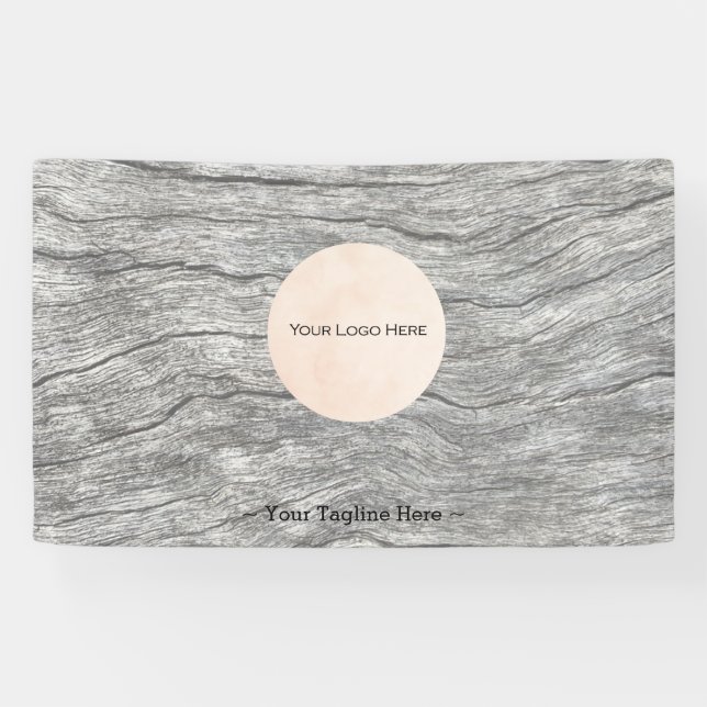 Bannière personnalisable de votre logo en bois déf (Horizontal)