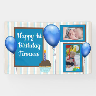 Bannière personnalisée 1er anniversaire pour le bl