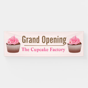 Bannière personnalisée Cupcake Business