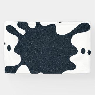 Bannière personnalisée Custom Ink Splash – Charbon