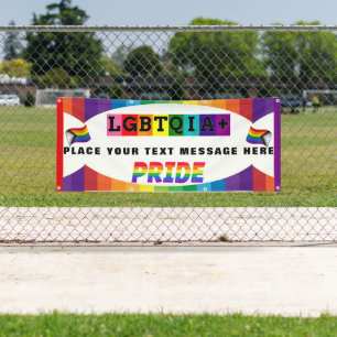Bannière personnalisée de défilé de la Fierté LGBT