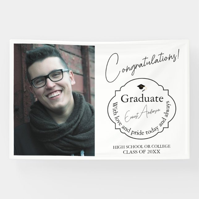 Bannière personnalisée de fin d'études Promotion 2 (Horizontal)