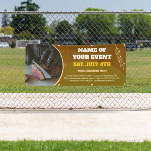 Bannière personnalisée de l'événement Barbecue