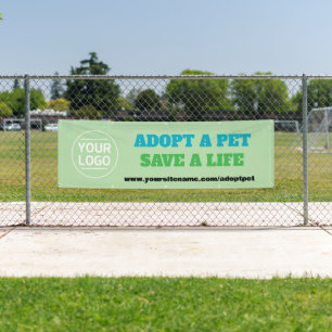 Bannière personnalisée de photo d'adoption d'anima
