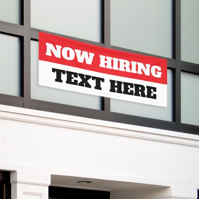 Bannière personnalisée de recrutement (Bâtiment extérieur)