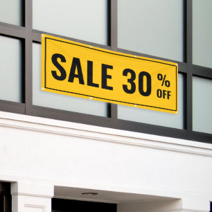 Bannière personnalisée de remise de vente
