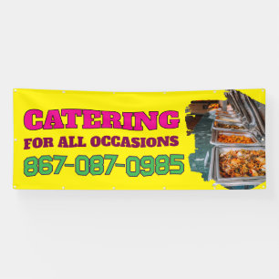 Bannière personnalisée des services de restauratio