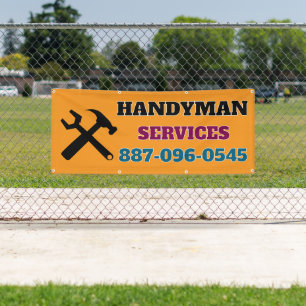 Bannière personnalisée des services Handyman