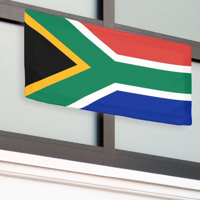 Bannière personnalisée drapeau sud-africain (Bâtiment extérieur)