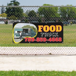 Bannière personnalisée du camion alimentaire