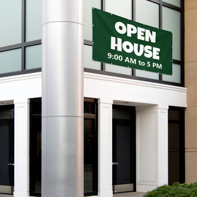 Bannière personnalisée OPEN HOUSE (Bâtiment extérieur)