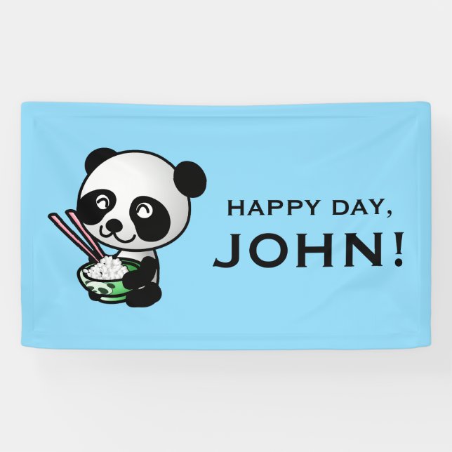 BANNière PERSONNALISÉE PANDA (Horizontal)