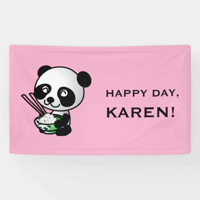 BANNière PERSONNALISÉE PANDA (Horizontal)