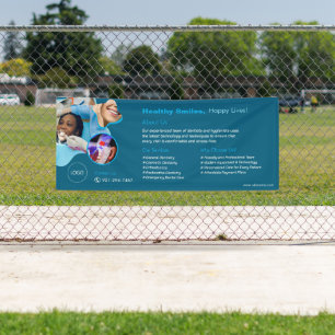 Bannière personnalisée pour les services dentaires