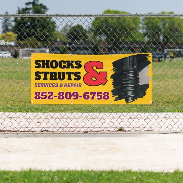 Bannière Personnalisée Shocks And Struts Services (En situation)