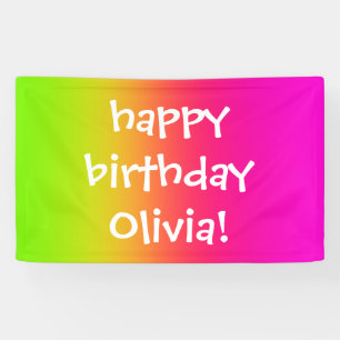 Bannière personnalisée Tutti Frutti Gradient