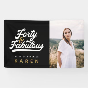 Bannière photo 40 et fabuleuse anniversaire