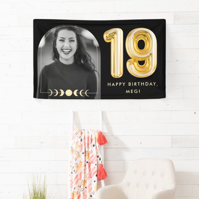 Bannière photo du 19e anniversaire de l'or céleste (En situation)