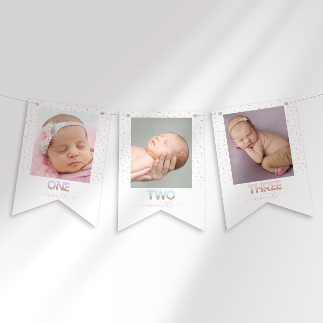 Bannière photo Sweet One Ice Cream First Birthday (Créateur téléchargé)