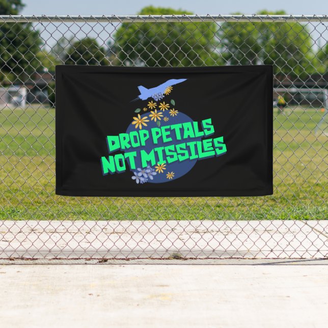 bannière pour arrêter la guerre (En situation)