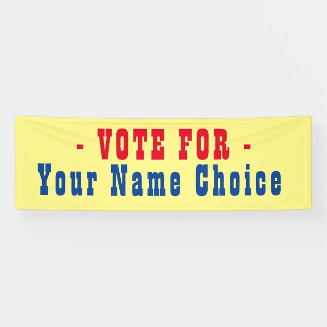 Bannière pour candidat aux élections (Horizontal)