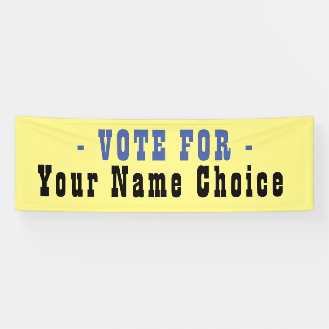 Bannière pour candidat aux élections (Horizontal)