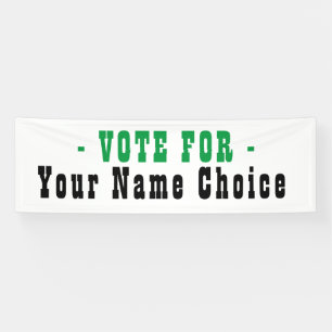 Bannière pour candidat aux élections