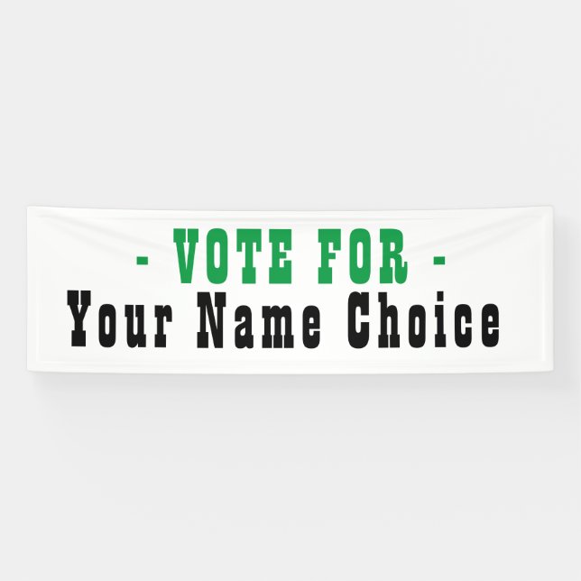 Bannière pour candidat aux élections (Horizontal)