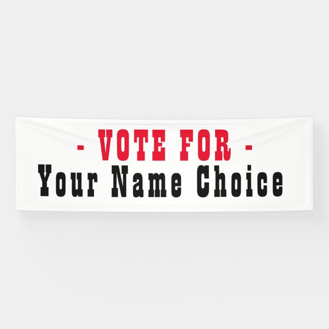 Bannière pour candidat aux élections (Horizontal)