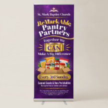 Bannière pour la collecte de don de nourriture, Ég