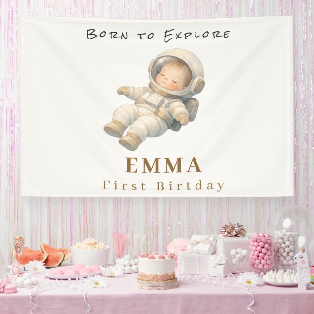 Bannière pour la première fête d'anniversaire de B (Fête)