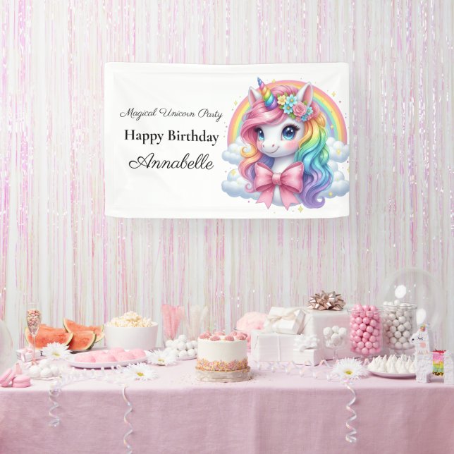 Bannière pour le 1er Anniversaire de Licorne Magiq (Fête)