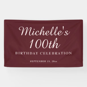 Bannière pour les 100 ans de fête en Bourgogne