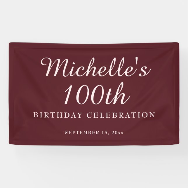 Bannière pour les 100 ans de fête en Bourgogne (Horizontal)
