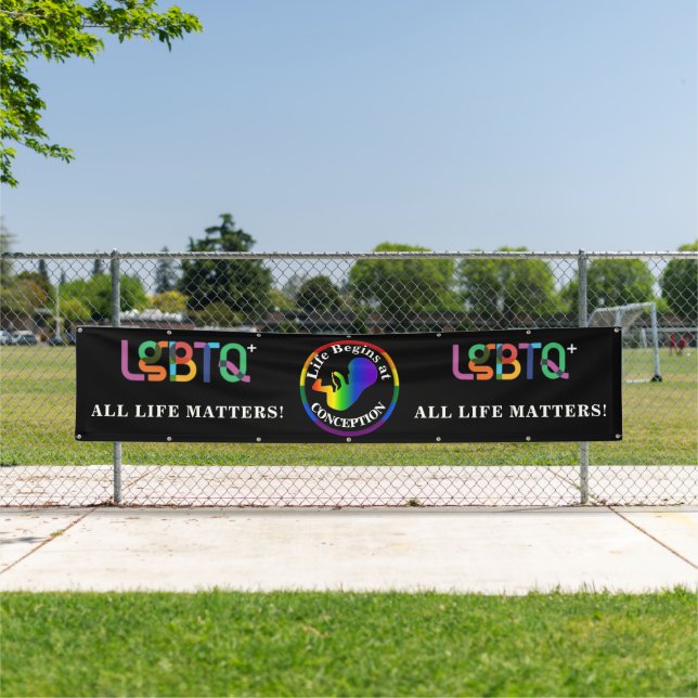 Bannière Pro-Vie LGBTQ+ (En situation)