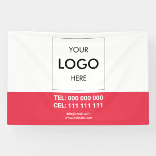 Bannière professionnelle minimaliste du logo