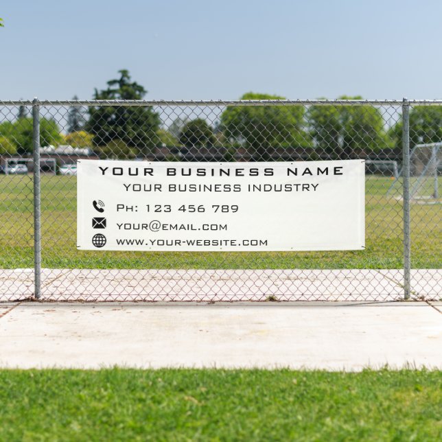 Bannière promotionnelle personnalisée pour l'entre (En situation)