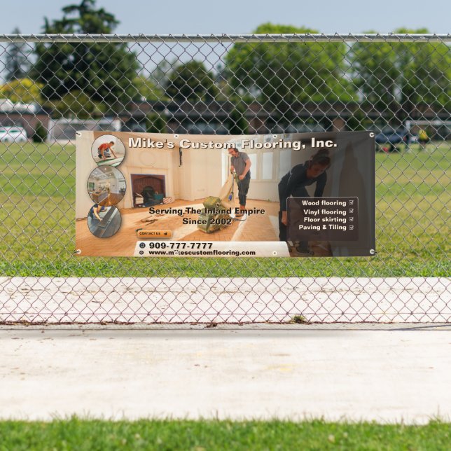 Bannière promotionnelle personnalisée pour l'insta (En situation)