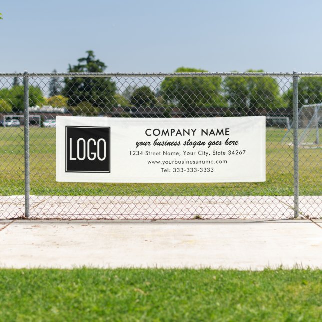 Bannière publicitaire pour entreprise – Logo et ma (En situation)