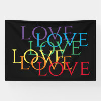 Bannière RAINBOW LOVE II 4x6