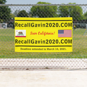 Bannière recallgavin2020 3ft x 5ft