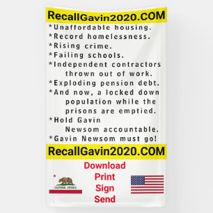 Bannière recallgavin2020 3ft x 5ft