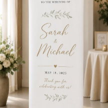 Bannière rétractable personnalisée pour mariage et