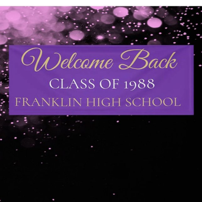 Bannière Réunion de classe PERSONNALISÉE (Créateur téléchargé)