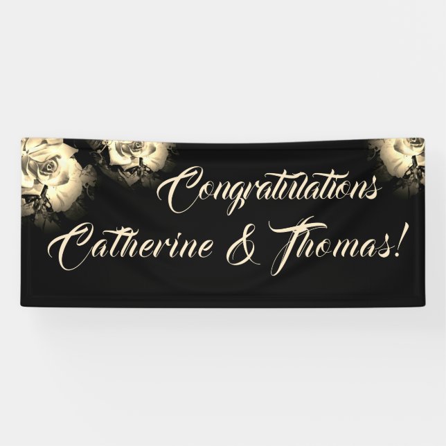 Bannière Rose élégante (Horizontal)