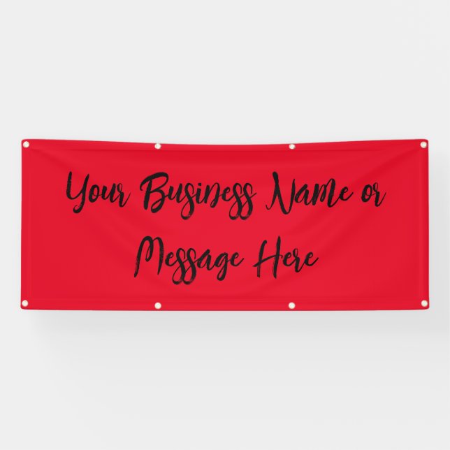 Bannière "rouge remarquable" avec texte (Horizontal)
