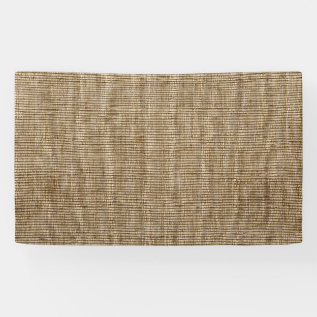 Bannière Rustique Burlap - Personnalisée inspirée  (Horizontal)