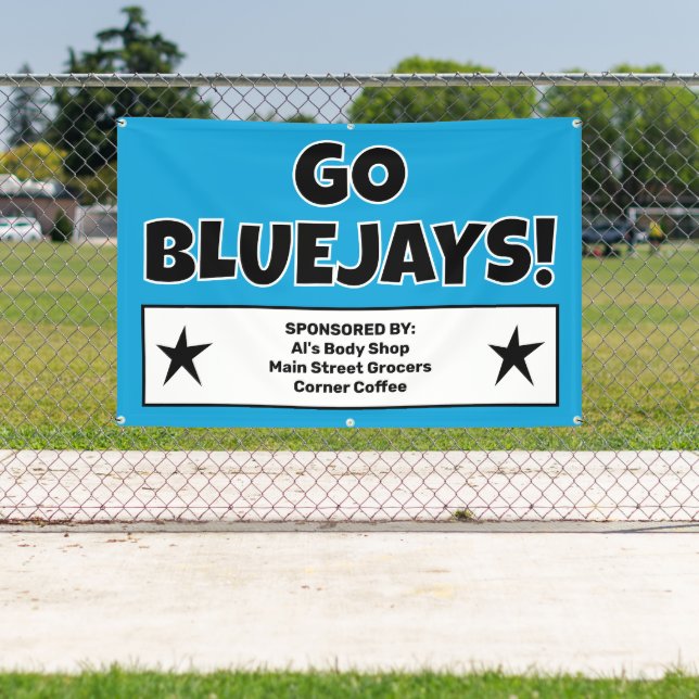 Bannière Sponsors de l'équipe bleue personnalisée (Insitu)